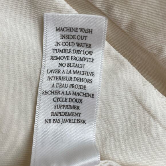 Frank & Eileen Dublin Tailored Blazer Size M Chalk Cream Performance Twill - Picture 11 of 13